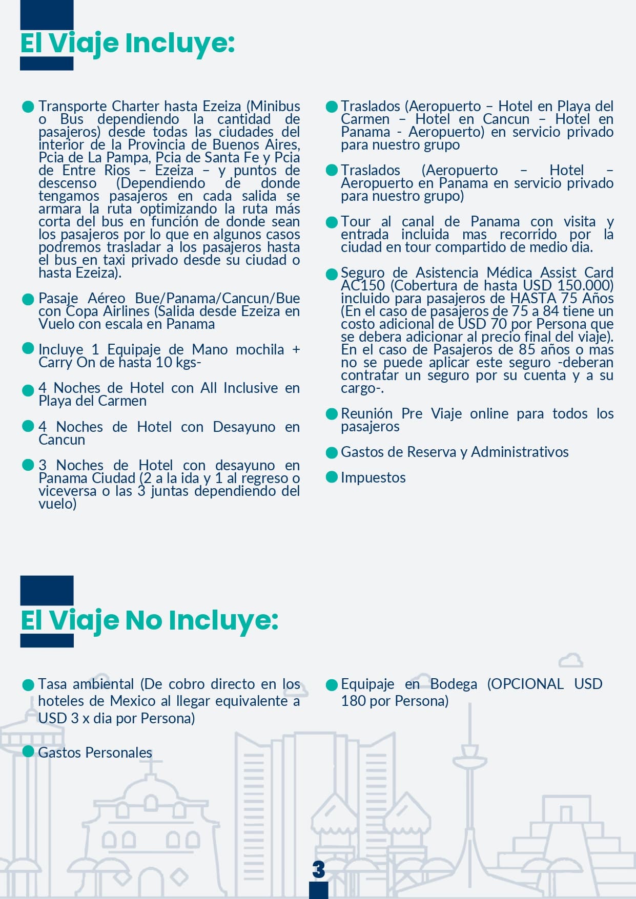 CANCUN CON PLAYA DEL CARMEN Y PANAMA - imagen 2